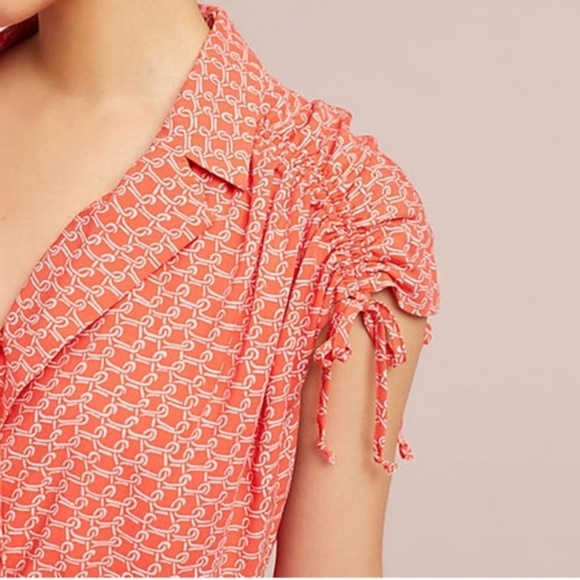 ANTHROPOLOGIE Carlotta Ruched Shirtdress - Picture 4 of 8